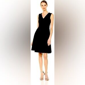 Calvin Klein Little Black Pleated Dress